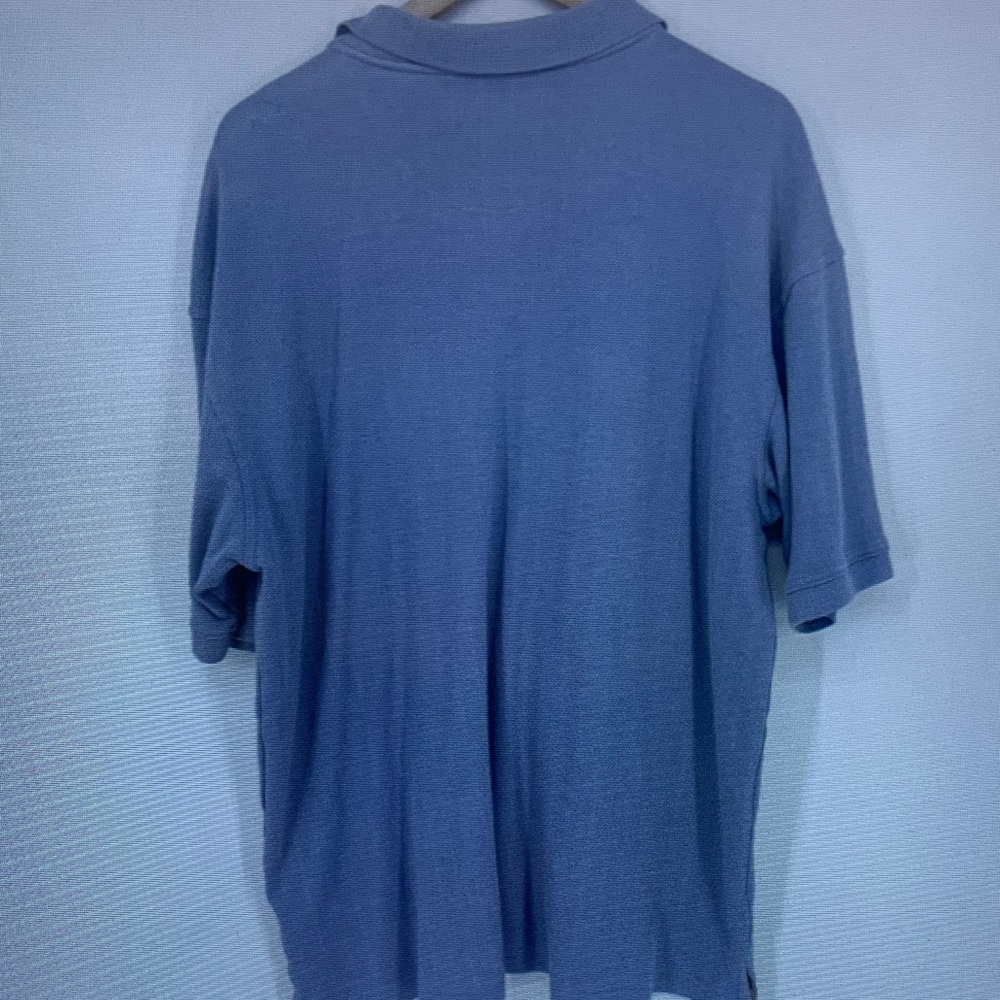 Classic Men's Blue Polo Shirt - Picture 2 of 4